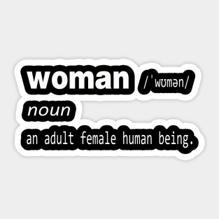 Woman (Definition) Sticker